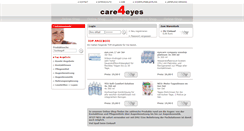 Desktop Screenshot of care4eyes.de